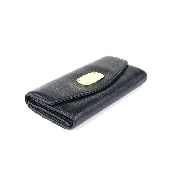 NWT Michael Kors Jet Set Leather Flap Envelope Black - Picture 5 of 7